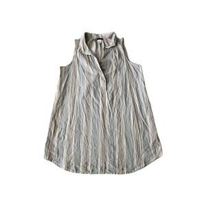 J. Crew Pastel Striped Cotton Breezy Spring Summer Vacay Garden Tank Blouse M